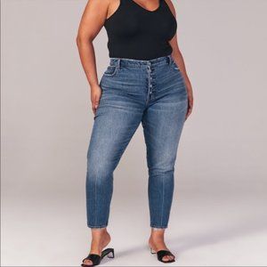 ABERCROMBIE & FITCH The Skinny High Rise Curve Love Denim Jeans 27